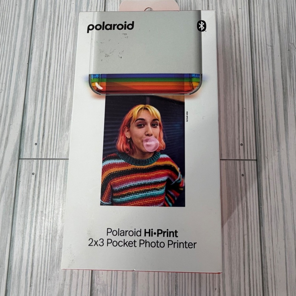 Polaroid Hi-Print 2x3 Pocket Photo Printer White Bluetooth Portable Gen 1 NEW
